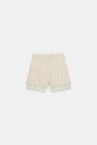 LACE TRIM SHORTS