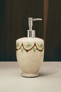 DISTRIBUTEUR SAVON CÉRAMIQUE PEINTE