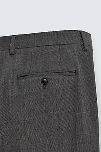 PLAID SUIT PANTS