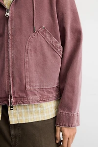 WASHED HOODIE JACKET