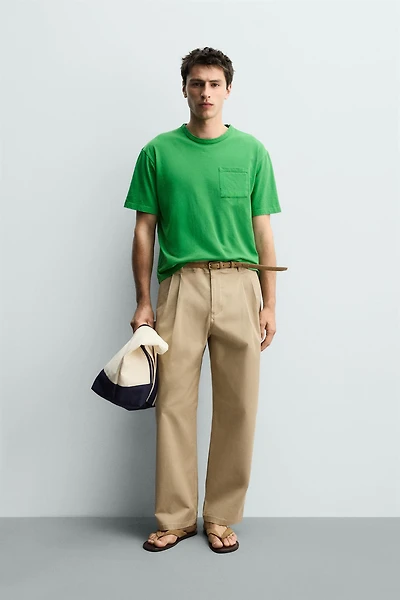 T-SHIRT RELAXED FIT À POCHE