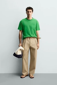 T-SHIRT RELAXED FIT À POCHE