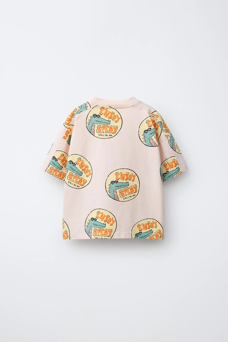 DINOSAUR PRINT T-SHIRT
