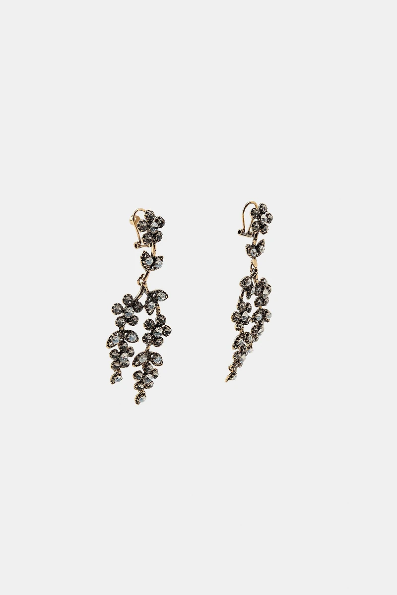 WATERFALL FLOWER JEWEL EARRINGS