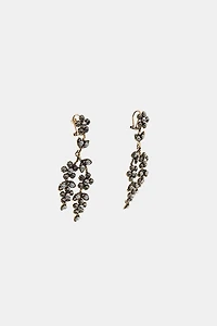 WATERFALL FLOWER JEWEL EARRINGS