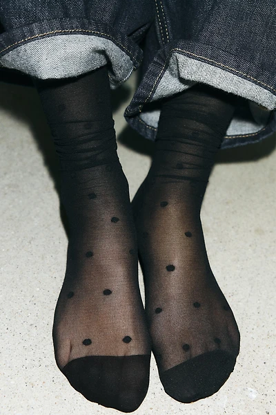 POLKA DOT KNEE-HIGH SOCKS