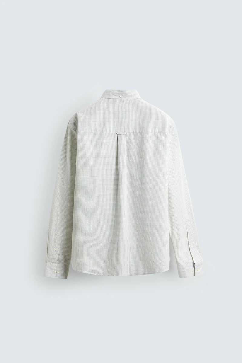 CHECK POPLIN SHIRT