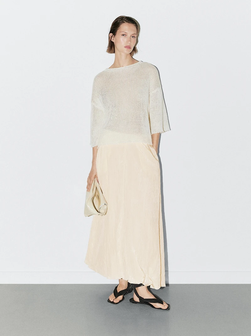 Oversize short sleeve sweater - STUDIO