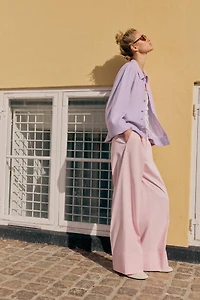 PANTALON CHINO À PINCES
