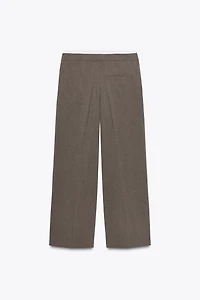 DOUBLE WAIST WIDE LEG PANTS