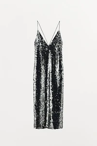 ANIMAL PRINT SEQUIN DRESS