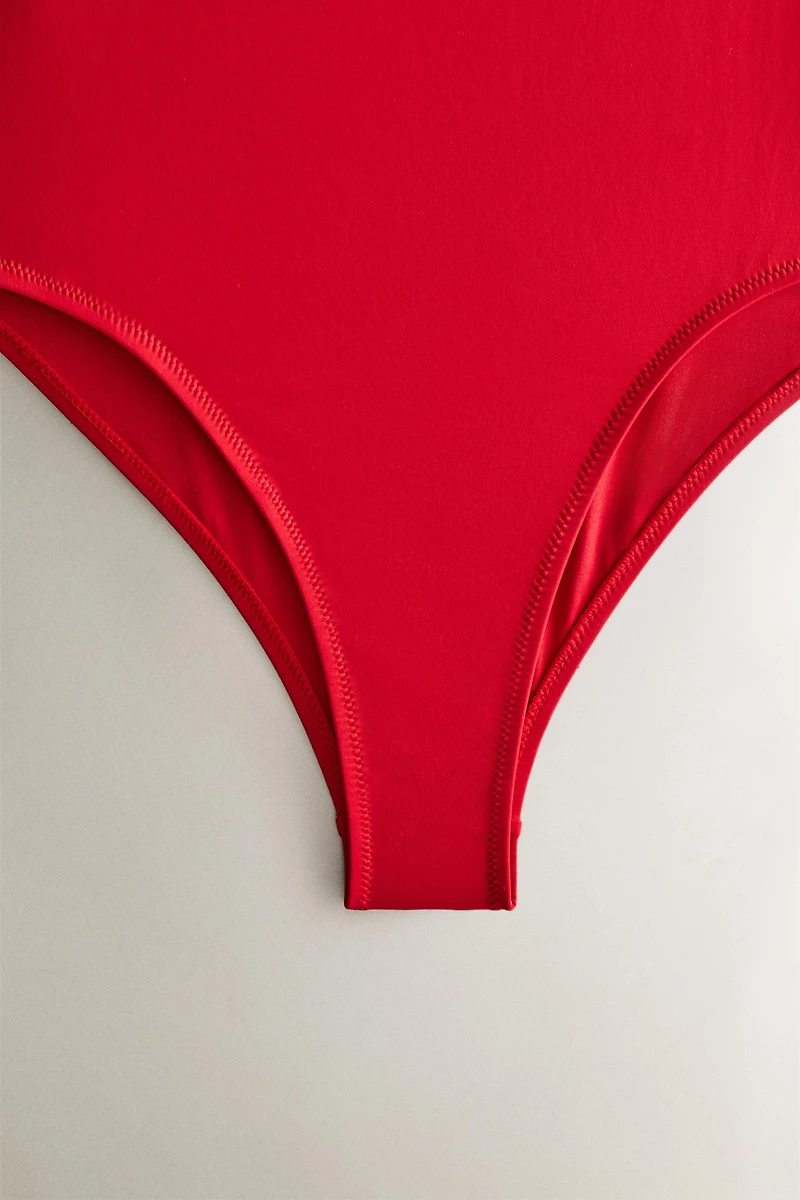 WIDE STRAP BEACH SWIMSUIT