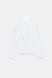 T-SHIRT COTON ÉPAIS À NŒUDS