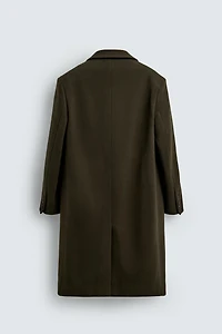 DOUBLE BREASTED WOOL BLEND COAT LIMITED EDITION