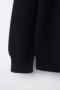 STRIPED PURL KNIT JUMPER