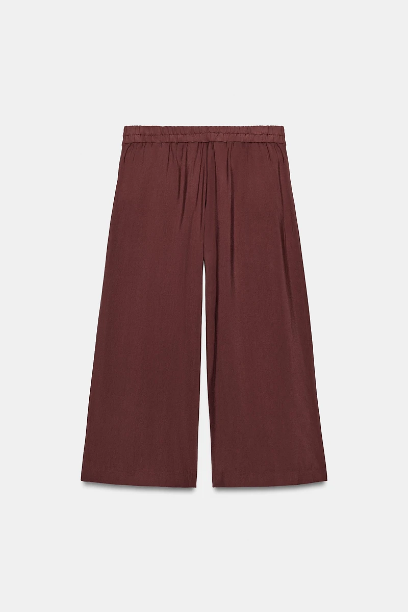 PLEATED CULOTTE PANTS