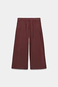 PLEATED CULOTTE PANTS
