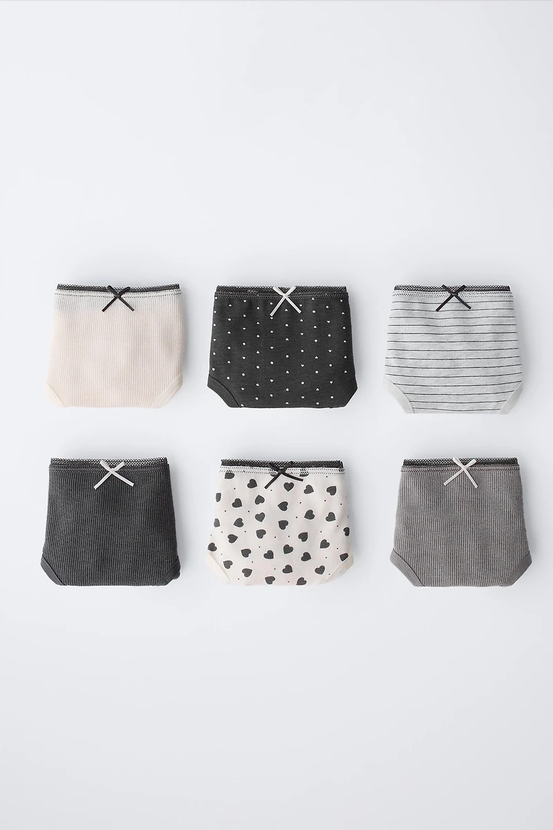 2-6 YEARS / SIX-PACK OF PRINTED UNDERWEAR