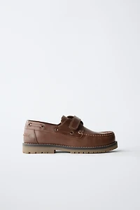LEATHER DECK SHOES
