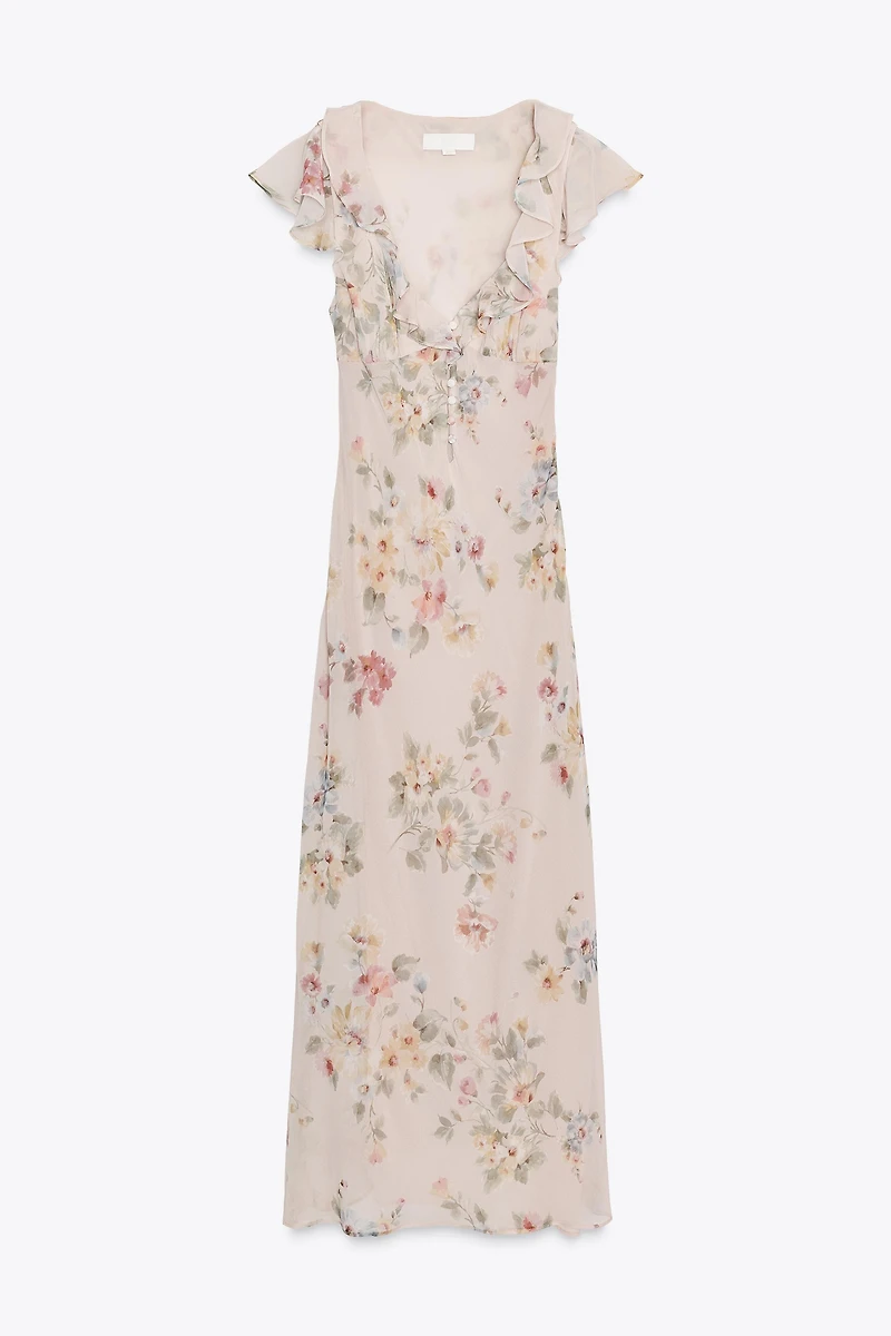 FLORAL MIDI DRESS