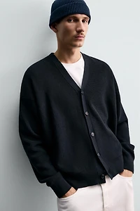 REGULAR FIT COTTON CARDIGAN