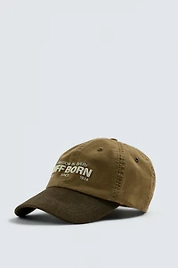 SUEDE VISOR CAP