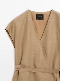 Long crossover waistcoat