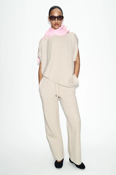 INTERLOCK STRAIGHT LEG PANTS