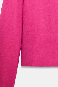 PLAIN KNIT WOOL SWEATER