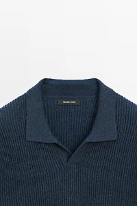 Pull polo en maille tressée - ÉDITION LIMITÉE
