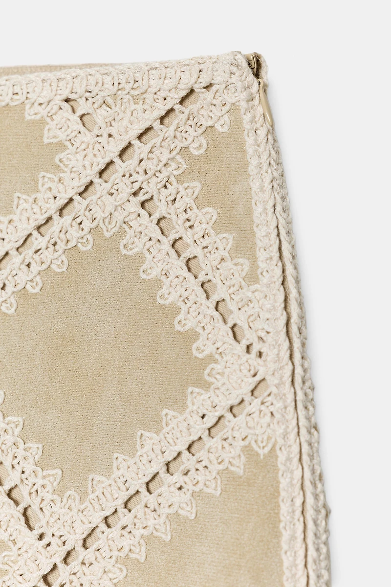 JUPE PATCHWORK CROCHET