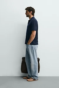 STRIPED JACQUARD REGULAR FIT POLO