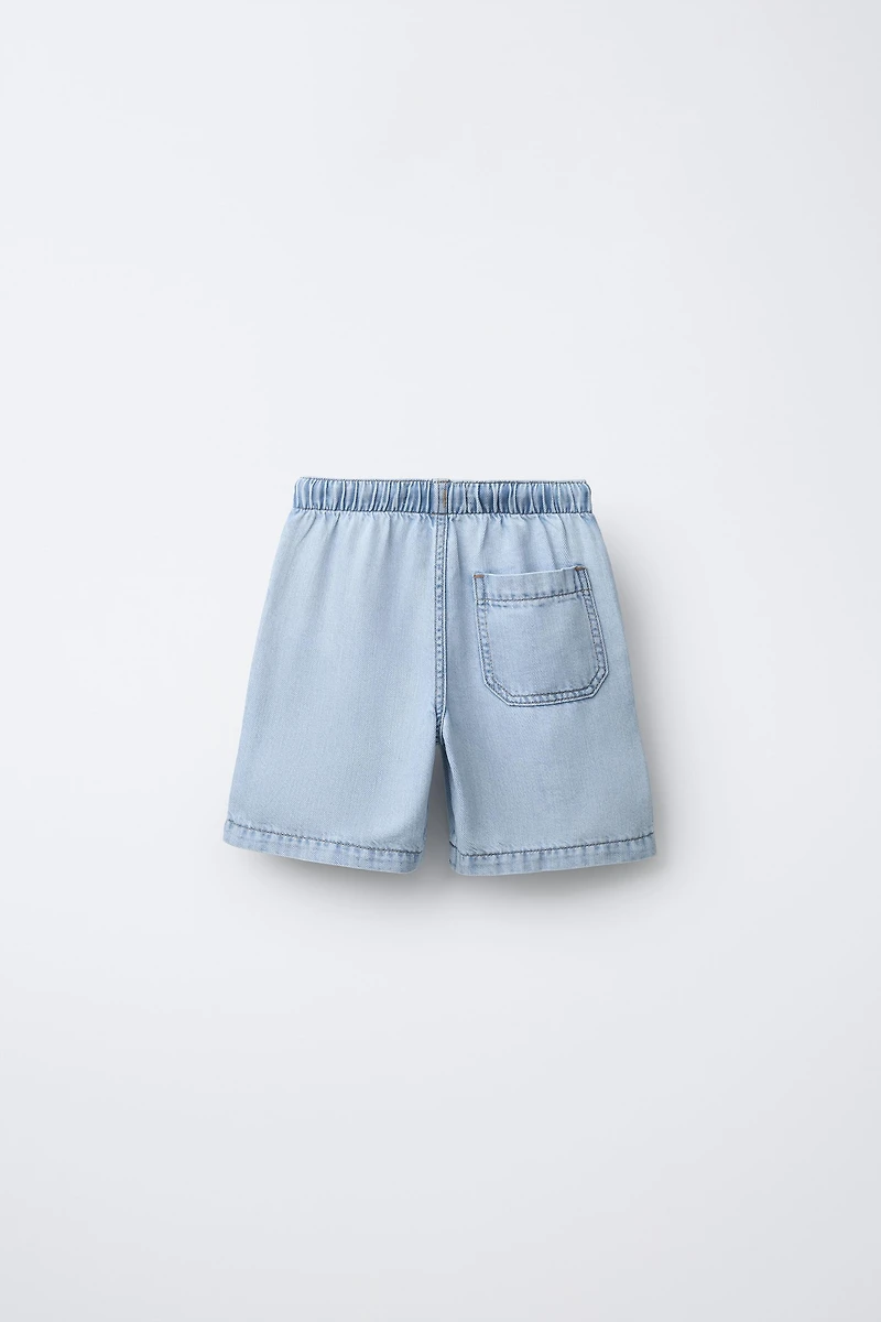 FLOWY DENIM SHORTS