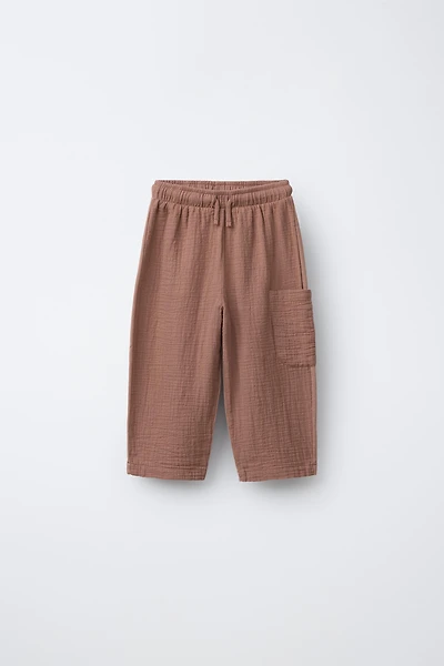 COMBINATION TEXTURE PANTS