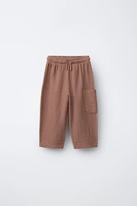 COMBINATION TEXTURE PANTS