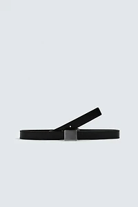 LIMITED EDITION PLATE BUCKLE LEATHER BELT