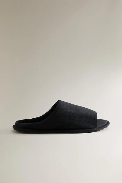 OPEN FABRIC SLIPPERS
