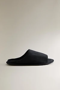 OPEN FABRIC SLIPPERS