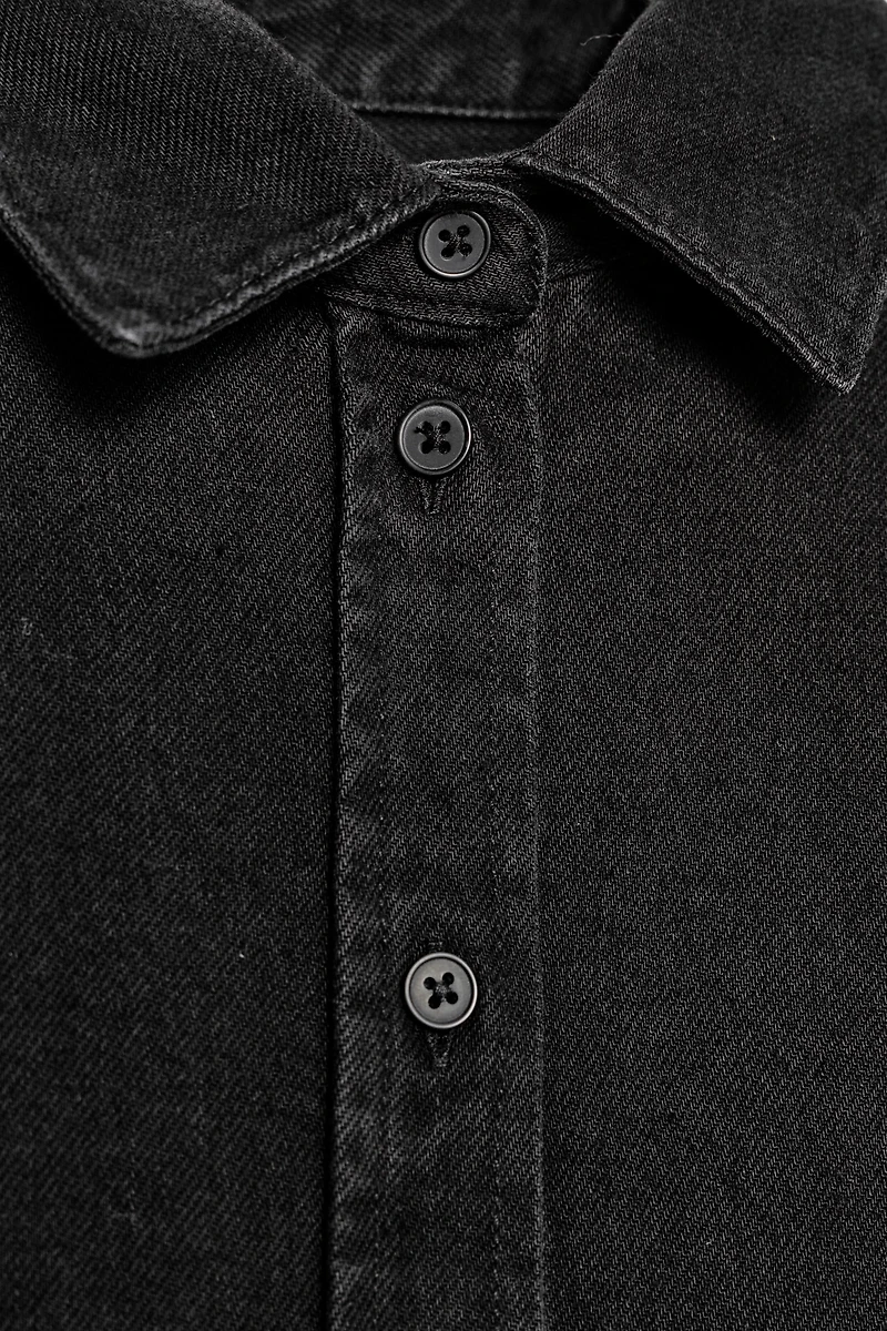 ZW COLLECTION SLIM-FIT DENIM SHIRT