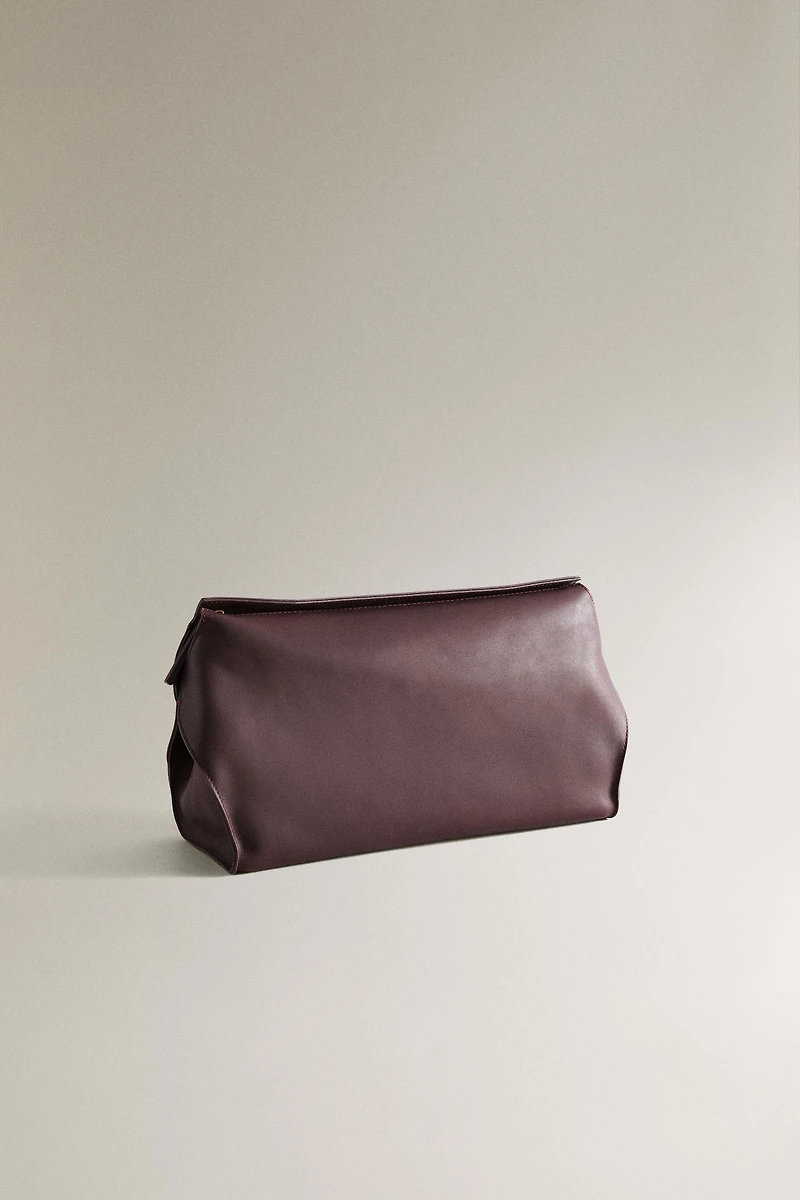MINIMAL LEATHER MAKEUP BAG