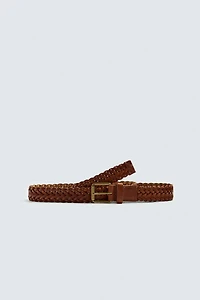 BRAIDED LEATHER BELT