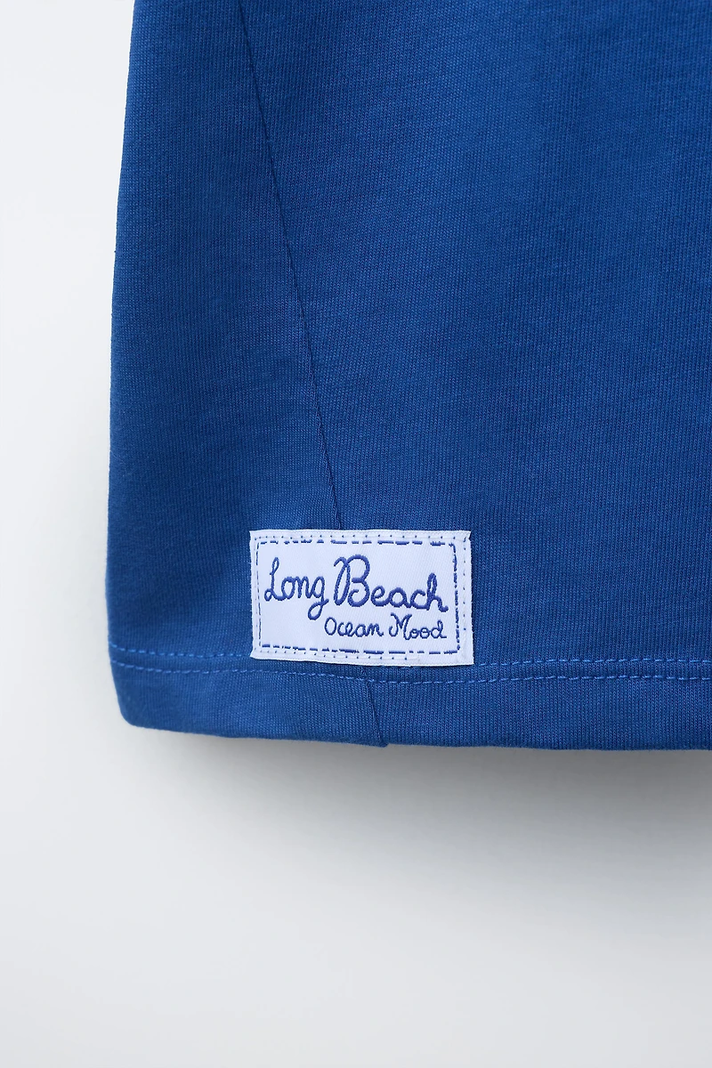T-SHIRT IMPRIMÉ PARASOL DE PLAGE
