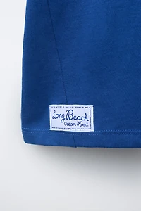 T-SHIRT IMPRIMÉ PARASOL DE PLAGE