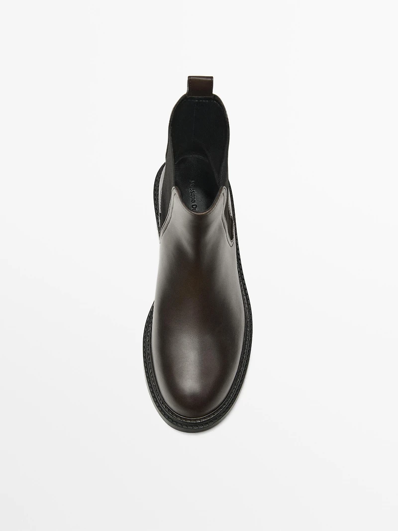Leather Chelsea boots
