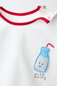 MILK APPLIQUÉ T-SHIRT