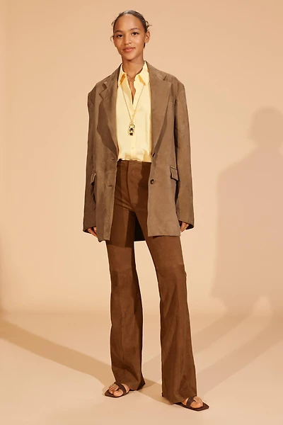 LIMITED EDITION SUEDE FLARE PANTS