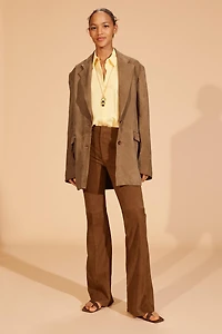 LIMITED EDITION SUEDE FLARE PANTS