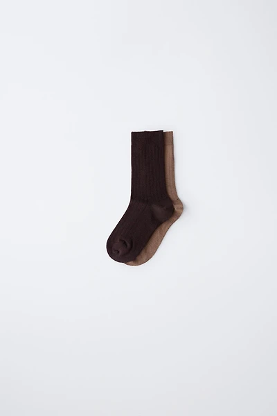 TWO-PACK OF WOOL SOCKS