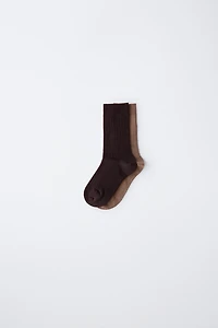 TWO-PACK OF WOOL SOCKS