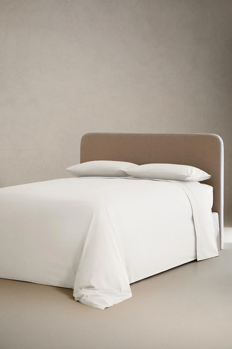PERCALE COTTON FITTED SHEET | 11.8" THICK ( THREAD COUNT